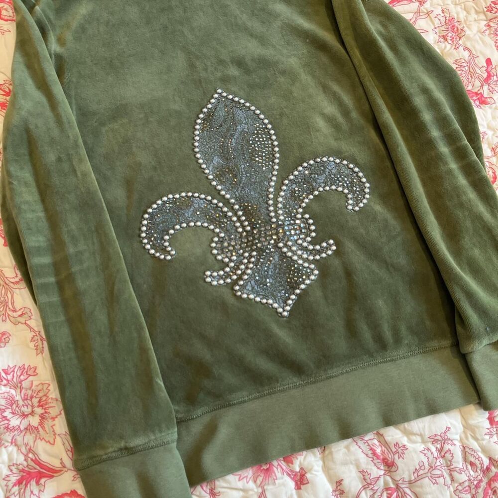 Juicy-couture Men's Green and Khaki Hoodie - Picture 5 of 5